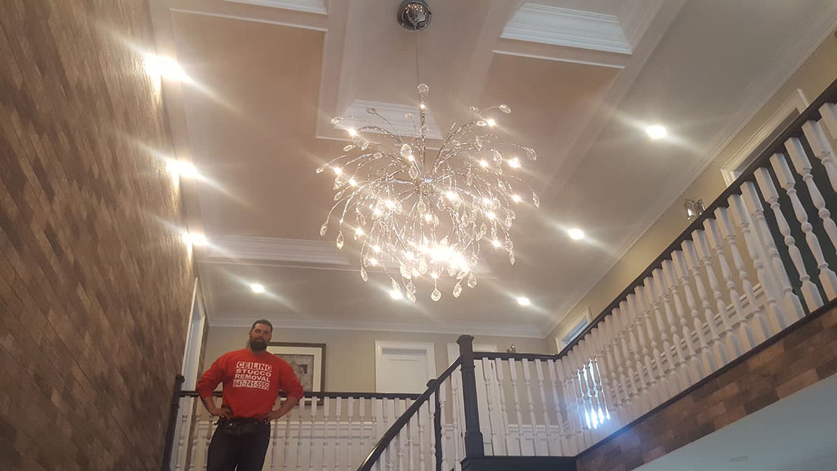 Coffered Ceiling & Potlights