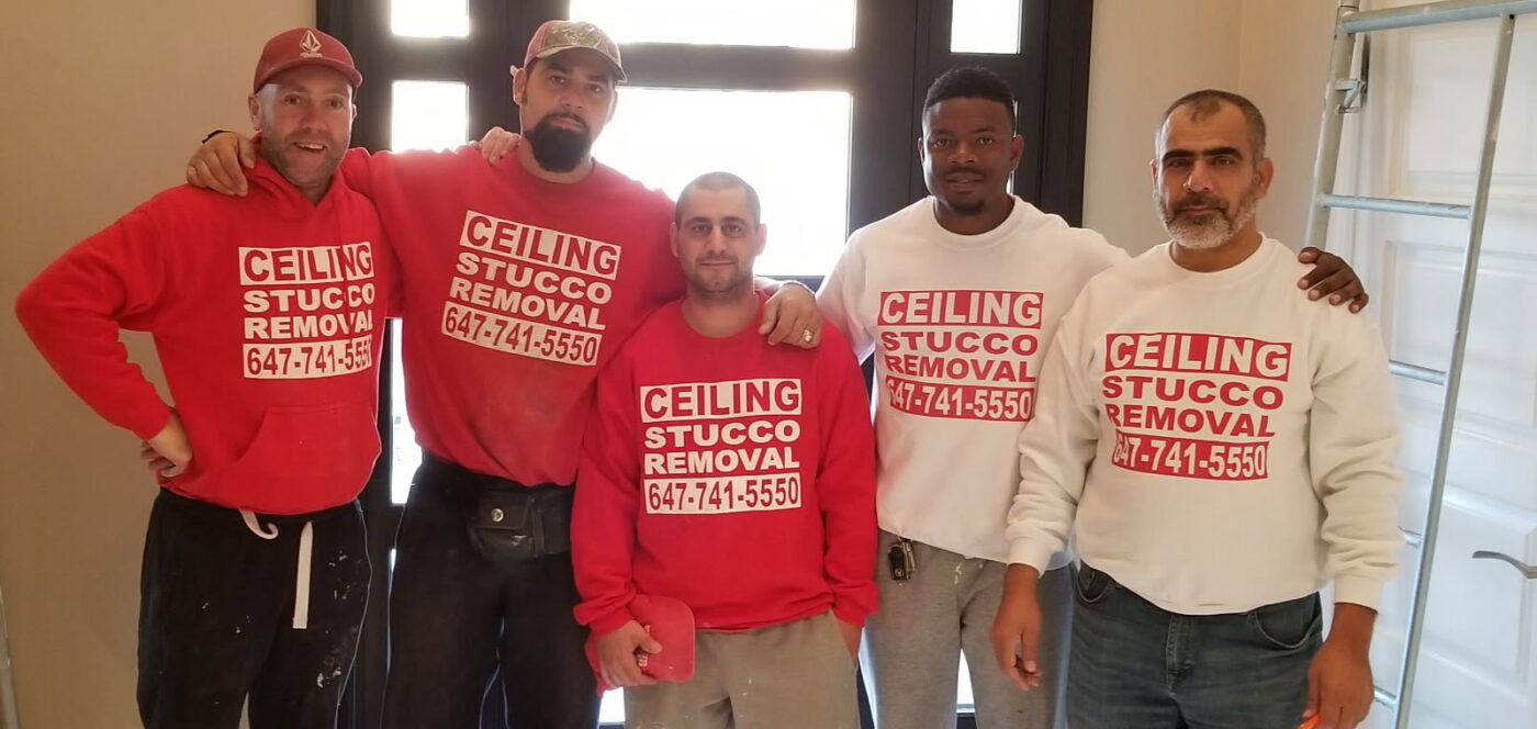 popcorn ceiling removal crew